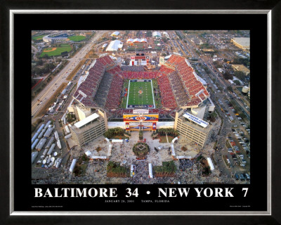 Superbowl Xxxv Ravens-Giants At Tampa Bay by Mike Smith Pricing Limited Edition Print image