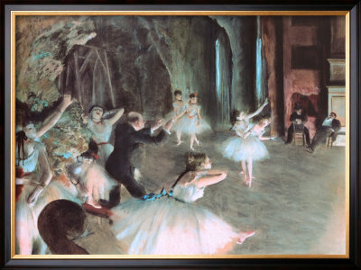 The Rehearsal Of The Ballet On Stage, C.1874 by Edgar Degas Pricing Limited Edition Print image