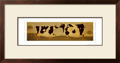 Kissing Cows by Warren Kimble Pricing Limited Edition Print image