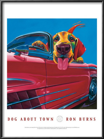 Dog About Town by Ron Burns Pricing Limited Edition Print image