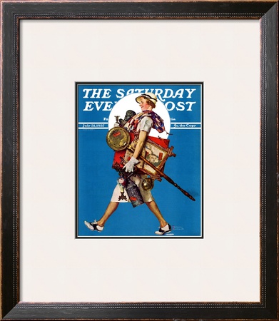 At The Auction Or Found Treasure Saturday Evening Post Cover, July 31,1937 by Norman Rockwell Pricing Limited Edition Print image