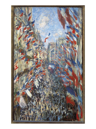 The Rue Montorgueil, Paris, Celebration Of June 30 by Claude Monet Pricing Limited Edition Print image