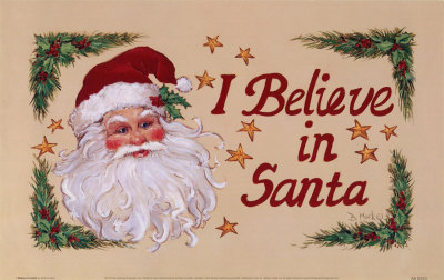 I Believe In Santa by Barbara Mock Pricing Limited Edition Print image