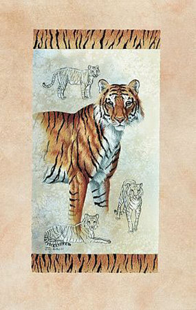 Tiger by Judy Gibson Pricing Limited Edition Print image