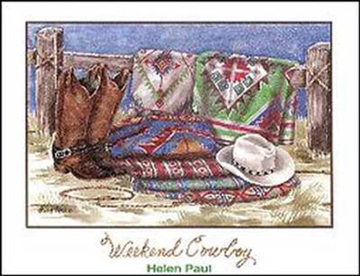 Weekend Cowboy by Helen Paul Pricing Limited Edition Print image