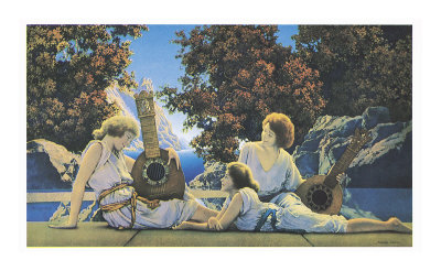 The Lute Players by Maxfield Parrish Pricing Limited Edition Print image