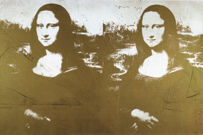 Two Golden Mona Lisas by Andy Warhol Pricing Limited Edition Print image