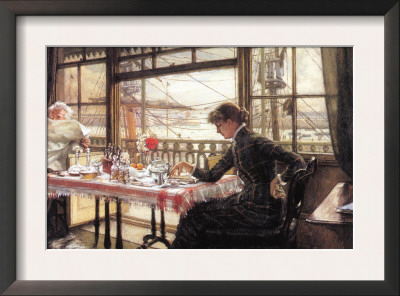 Room With A Glance From The Port by James Tissot Pricing Limited Edition Print image