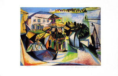 Cafe At Royan by Pablo Picasso Pricing Limited Edition Print image