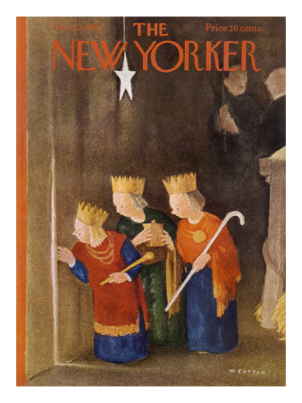 The New Yorker Cover - December 22, 1951 by William Cotton Pricing Limited Edition Print image