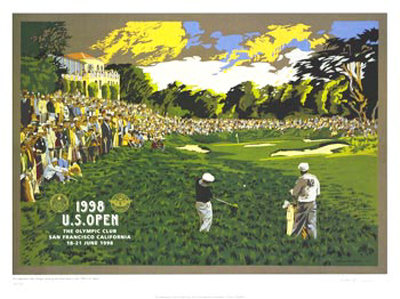 98 U.S. Open Olympic Club by Kenneth Reed Pricing Limited Edition Print image