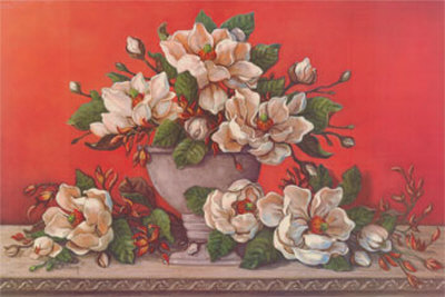 Classical Magnolia Ii by Janet Kruskamp Pricing Limited Edition Print image