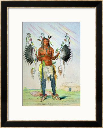 Mandan Medicine Man Mah-To-Hah Old Bear by George Catlin Pricing Limited Edition Print image