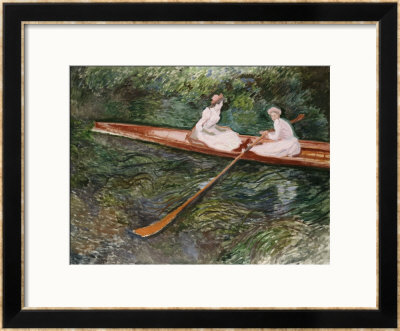 The Pink Rowing Boat by Claude Monet Pricing Limited Edition Print image