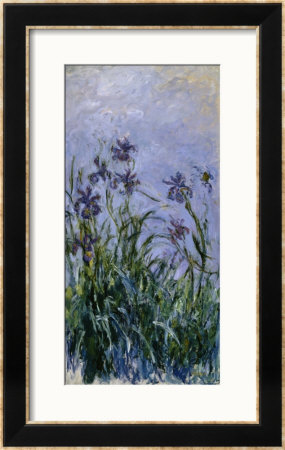 Iris Mauves, 1914-1917 by Claude Monet Pricing Limited Edition Print image