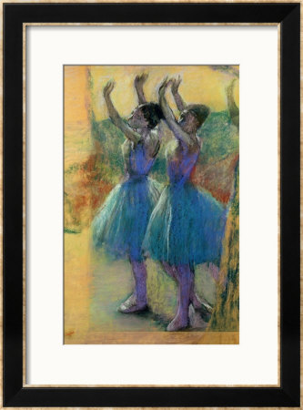 Two Blue Dancers by Edgar Degas Pricing Limited Edition Print image