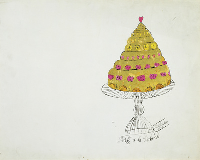 Cake, C.1959 (Brown And Pink) by Andy Warhol Pricing Limited Edition Print image