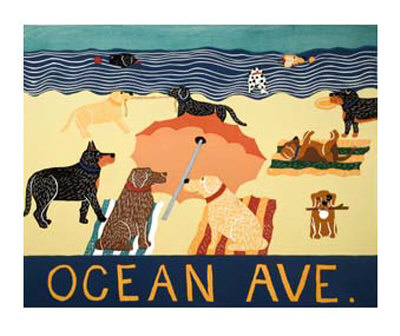 Ocean Ave. by Stephen Huneck Pricing Limited Edition Print image