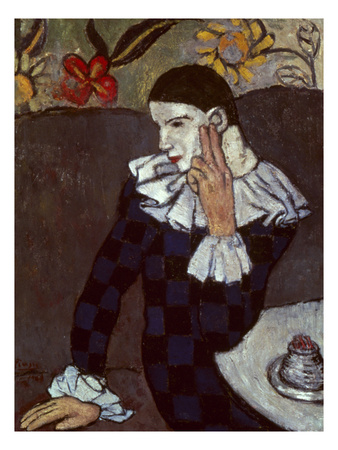 Picasso: Harlequin, 1901 by Pablo Picasso Pricing Limited Edition Print image