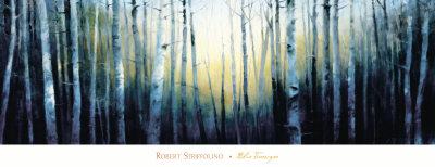 Blue Treescape by Robert Striffolino Pricing Limited Edition Print image
