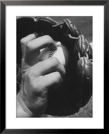 View Of A Basball And Mitt by Hank Walker Pricing Limited Edition Print image