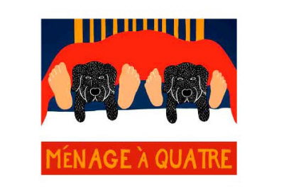 Menage A Quatre by Stephen Huneck Pricing Limited Edition Print image