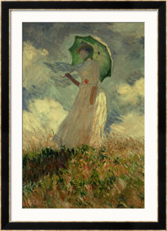 Woman With Umbrella Turned Towards The Left, 1886 by Claude Monet Pricing Limited Edition Print image