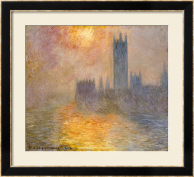 Parliament At Sunset, 1904 by Claude Monet Pricing Limited Edition Print image