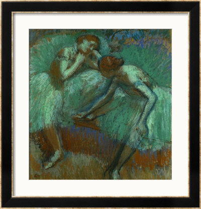 The Large Green Dancers, 1898-1900 by Edgar Degas Pricing Limited Edition Print image