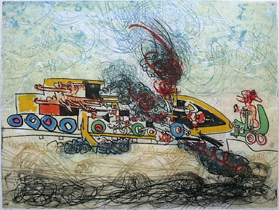 Les Oh! Tomobiles 04 by Roberto Matta Pricing Limited Edition Print image