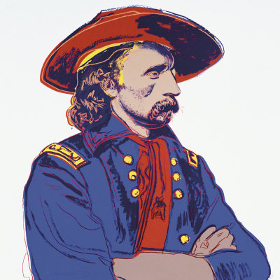 Cowboys And Indians: General Custer, C.1986 (Blue Shirt) by Andy Warhol Pricing Limited Edition Print image