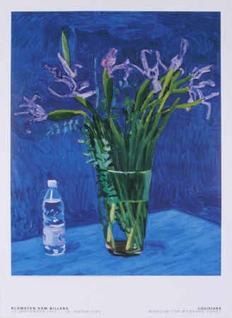 Iris Med Evian-Flaske by David Hockney Pricing Limited Edition Print image
