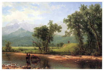 Wind River Mountains, Wyoming by Albert Bierstadt Pricing Limited Edition Print image
