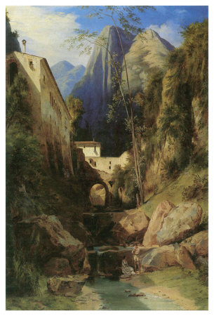 Valley Near Amalfi by Carl Blechen Pricing Limited Edition Print image
