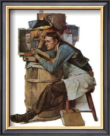 The Law Student by Norman Rockwell Pricing Limited Edition Print image