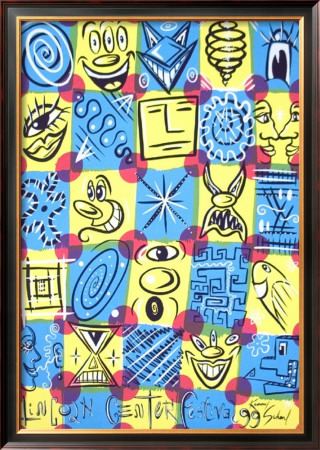 Faces, 1998 by Kenny Scharf Pricing Limited Edition Print image