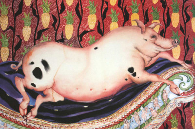 Pig In Parlor by Carol Grigg Pricing Limited Edition Print image