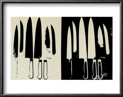 Knives, C.1982 (Cream And Black) by Andy Warhol Pricing Limited Edition Print image