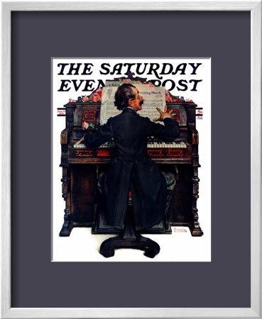 Wedding March Saturday Evening Post Cover, June 23,1928 by Norman Rockwell Pricing Limited Edition Print image