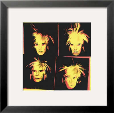 Self-Portrait, C.1986 (4 Yellow Andys) by Andy Warhol Pricing Limited Edition Print image