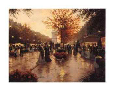Avenue Des Champs Elyses by Christa Kieffer Pricing Limited Edition Print image