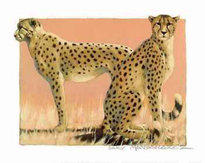 Serengeti Cheetahs by Gary Mansanarez Pricing Limited Edition Print image