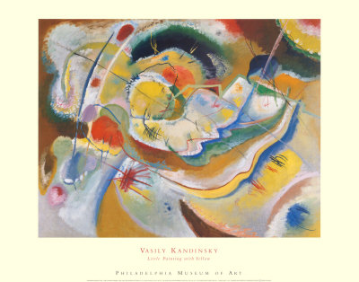 Little Painting With Yellow (Museum Approved Color) by Wassily Kandinsky Pricing Limited Edition Print image