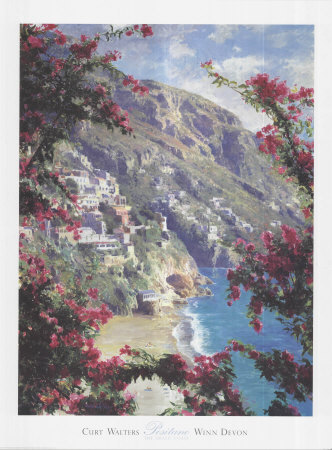 Positano, The Amalfi Coast by Curt Walters Pricing Limited Edition Print image