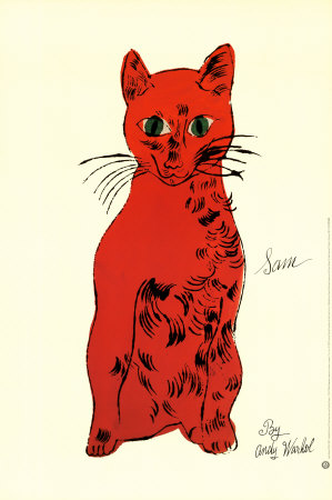 Red Cat From Twenty-Five Cats by Andy Warhol Pricing Limited Edition Print image