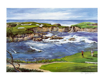 16Th Hole Cypress Point by Kenneth Reed Pricing Limited Edition Print image
