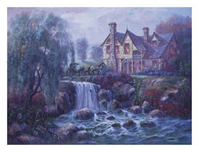 Crestline Falls by Carl Valente Pricing Limited Edition Print image