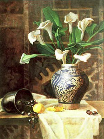 Still Life With Calla Lilies by Barbara Shipman Pricing Limited Edition Print image