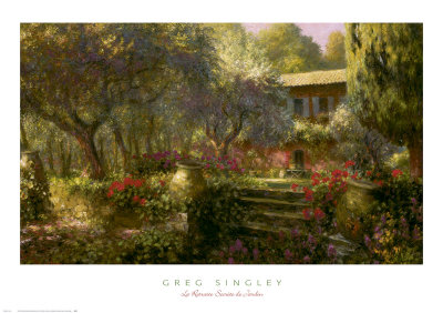 La Retraite Secrete De Jardin by Greg Singley Pricing Limited Edition Print image