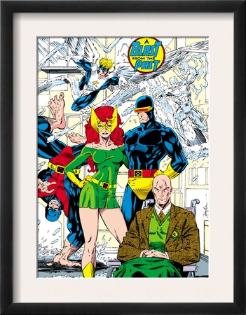 X-Men #1 Pin-Up Group: Blast From The Past, Original X-Men by Jim Lee Pricing Limited Edition Print image